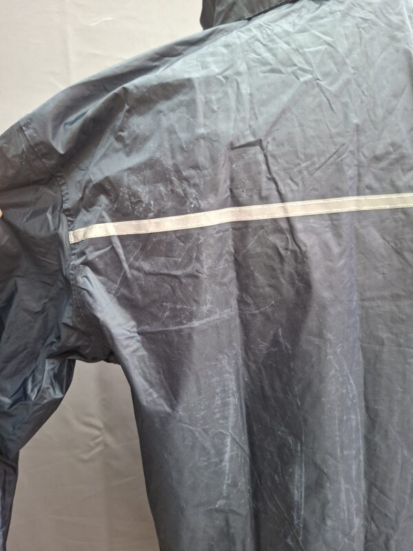 Zeeman regenjas donkerblauw met reflectiestreep