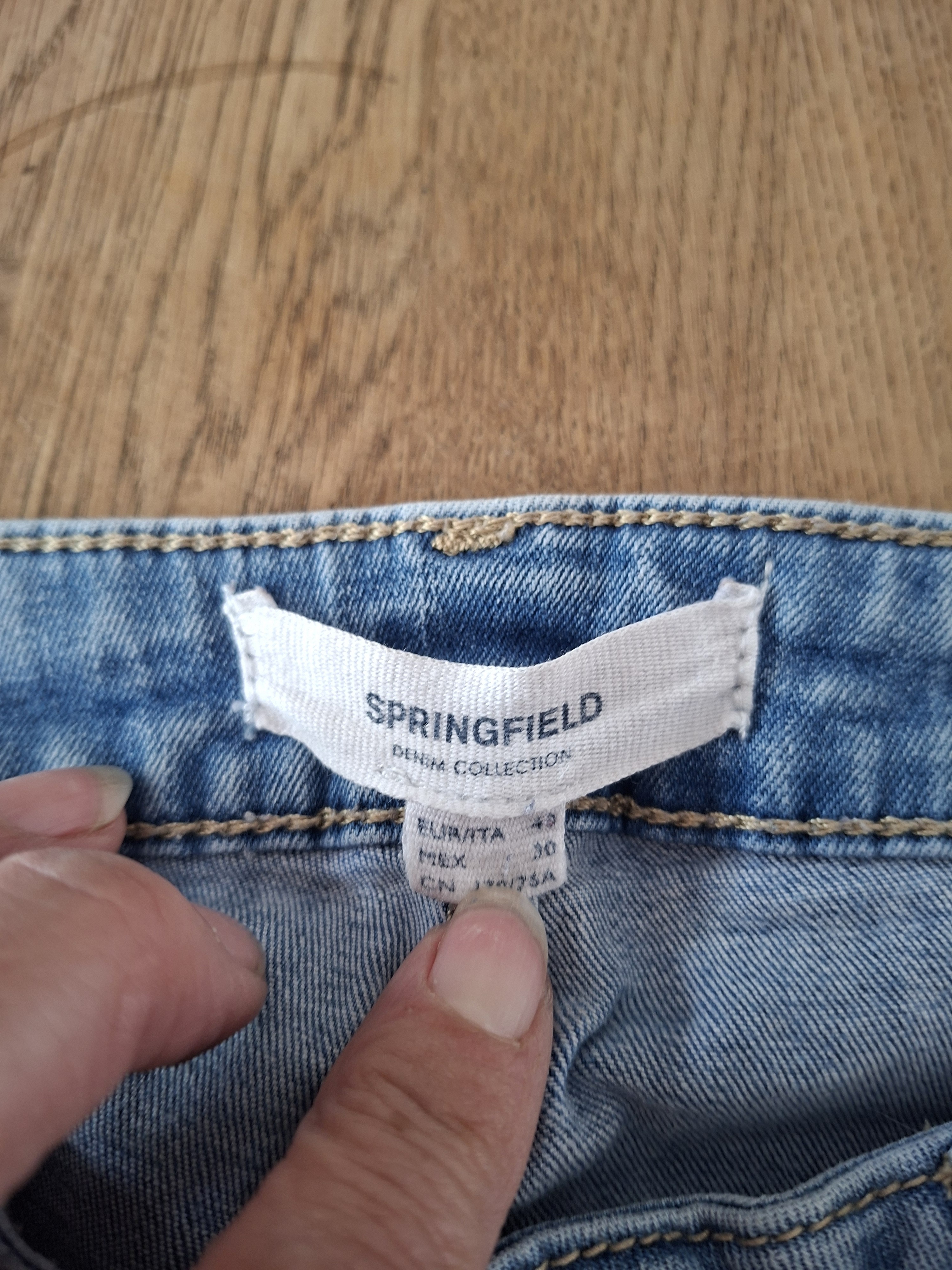 Springfield Denim Collection slim jeans lichtblauw maat 40
