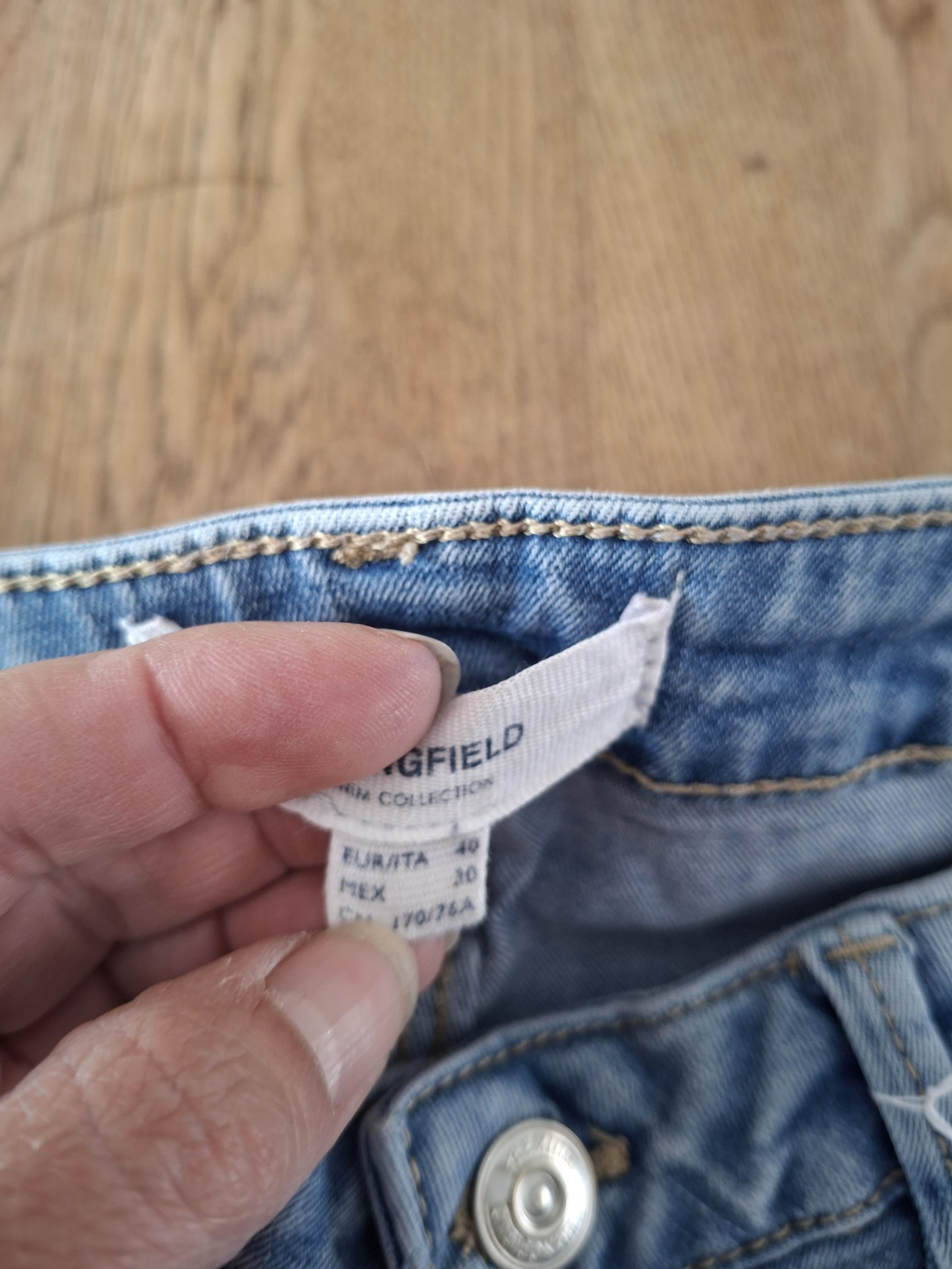 Springfield Denim Collection slim jeans lichtblauw maat 40