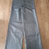 JDY Jacqueline de Yong wide leg broek metallic zilvergrijs