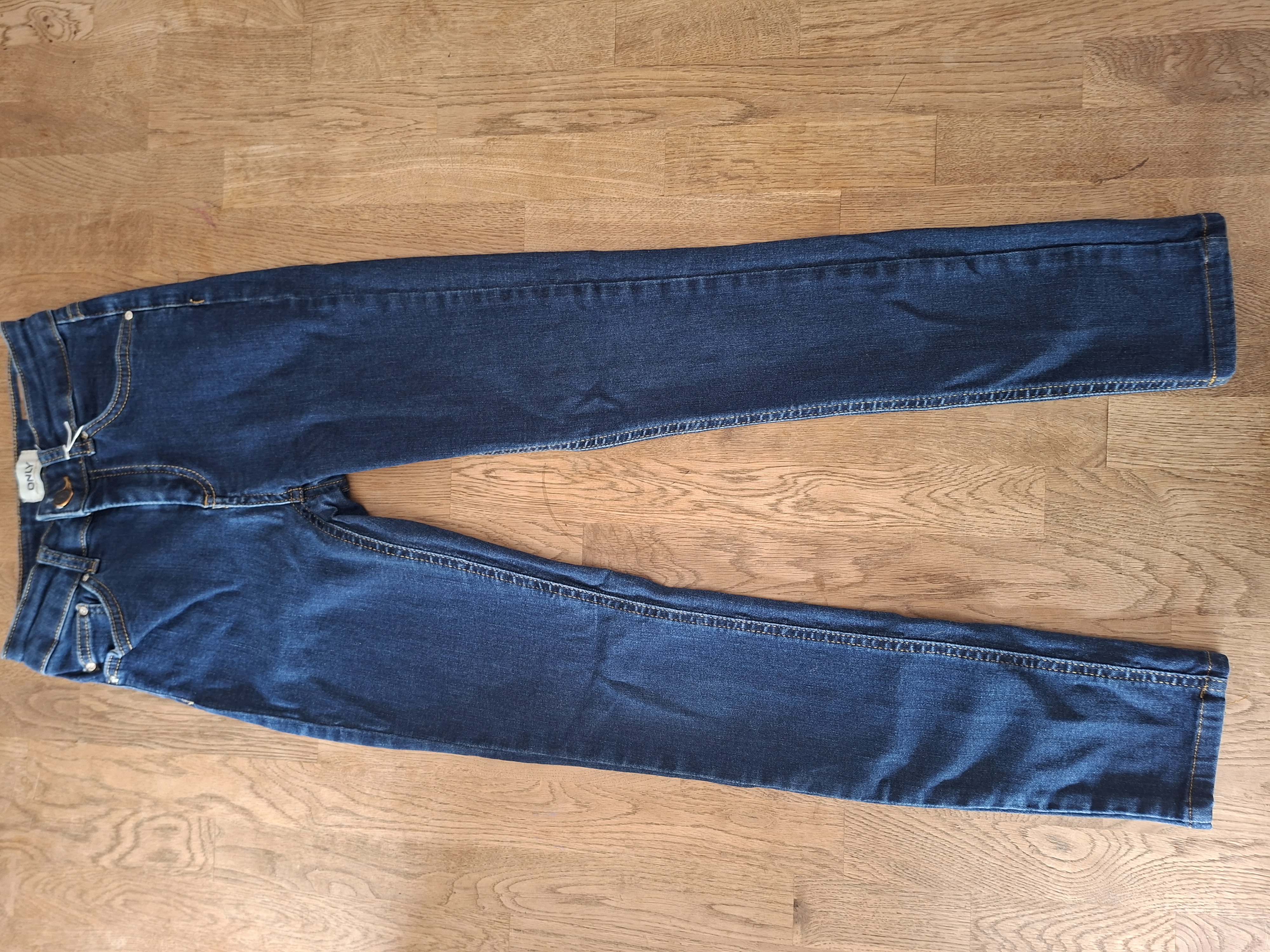 Only slim fit spijkerbroek donkerblauw