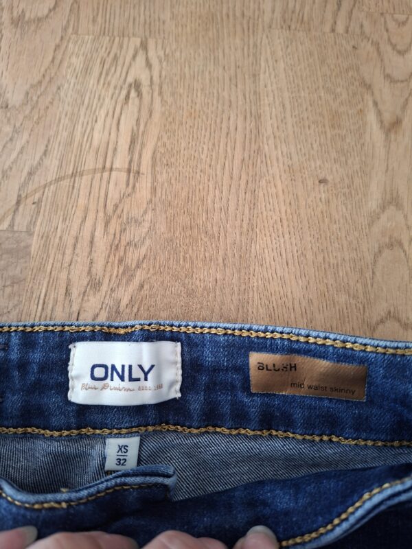 Only slim fit spijkerbroek donkerblauw