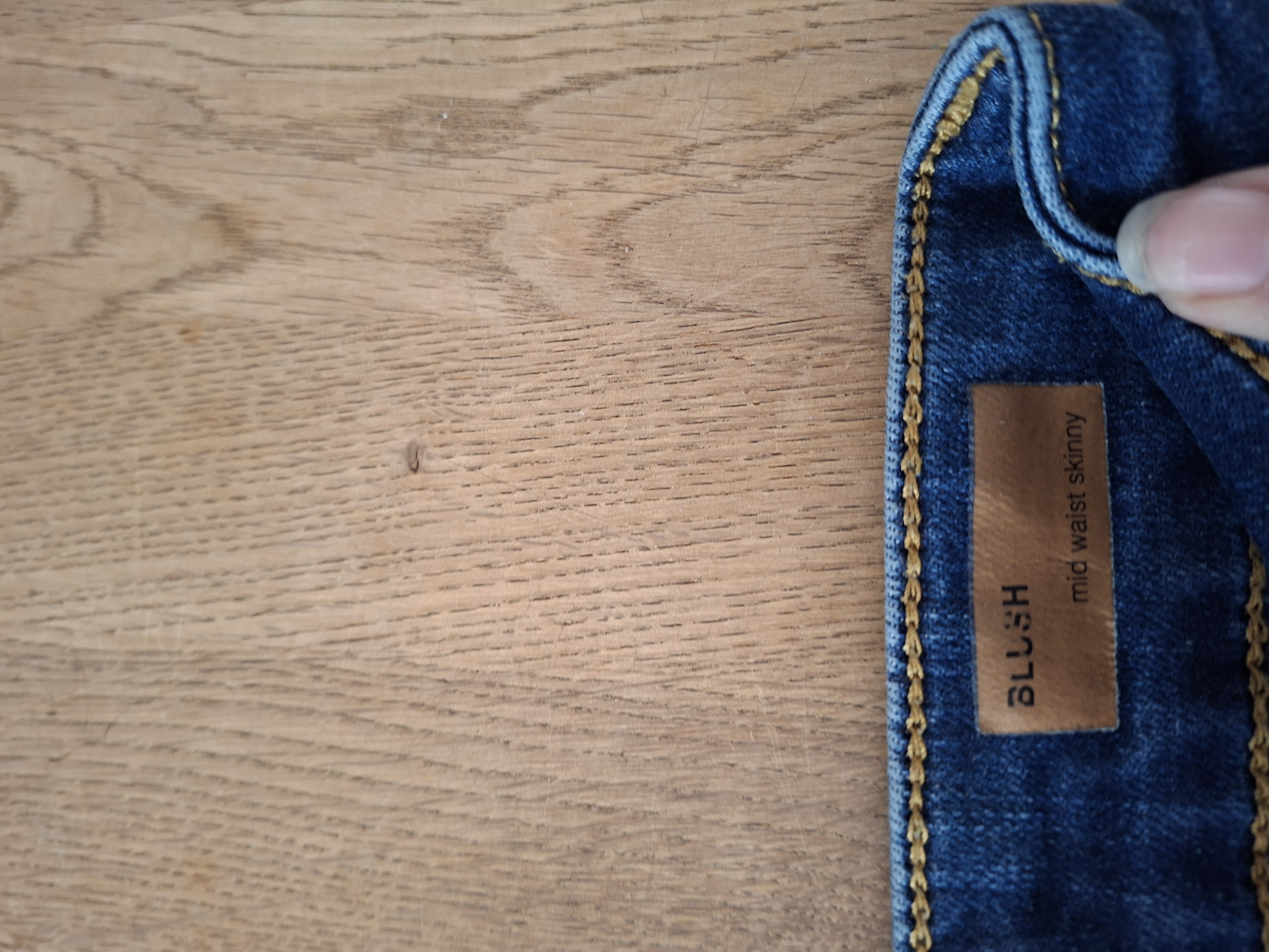 Only slim fit spijkerbroek donkerblauw