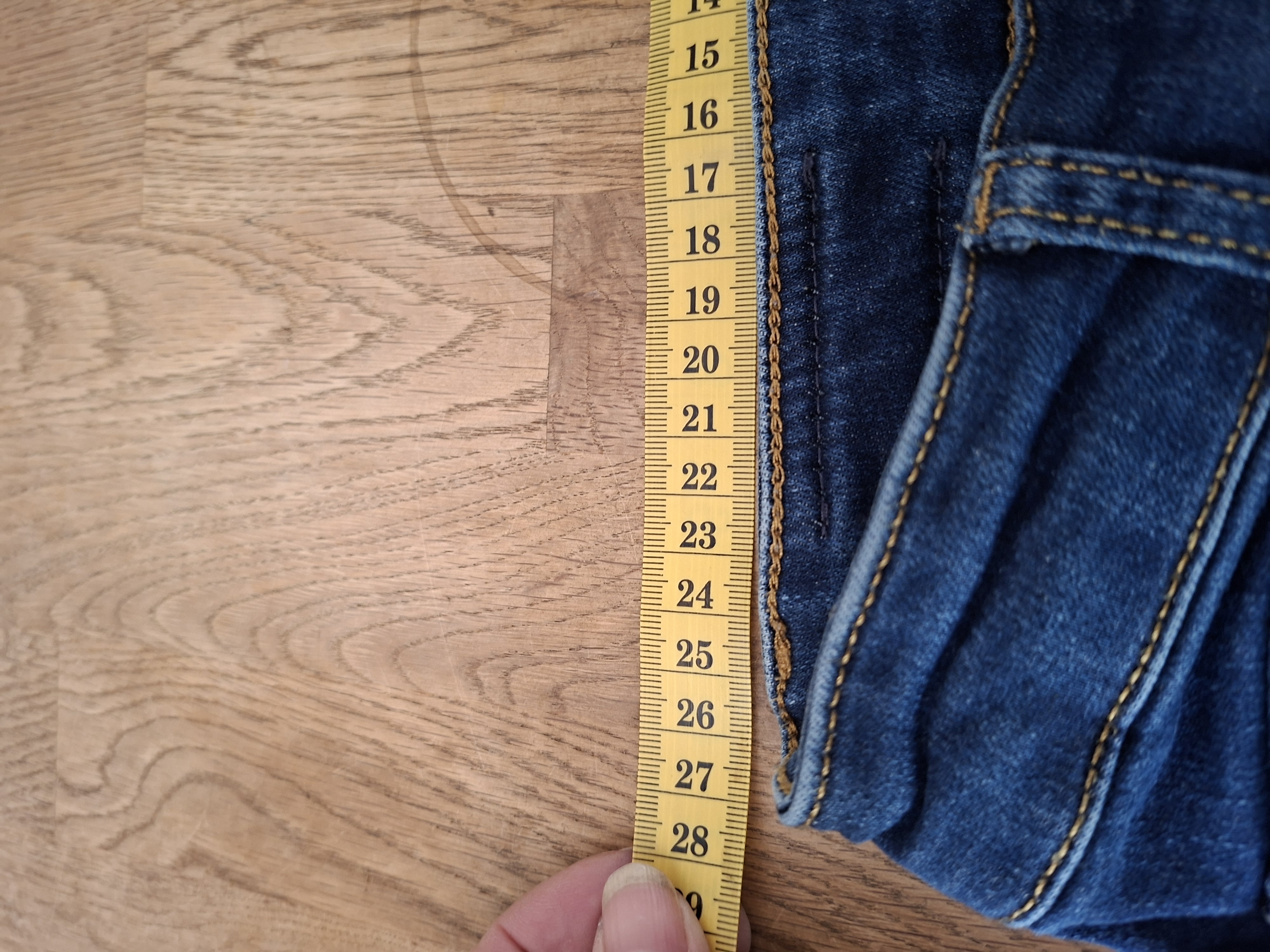 Only slim fit spijkerbroek donkerblauw