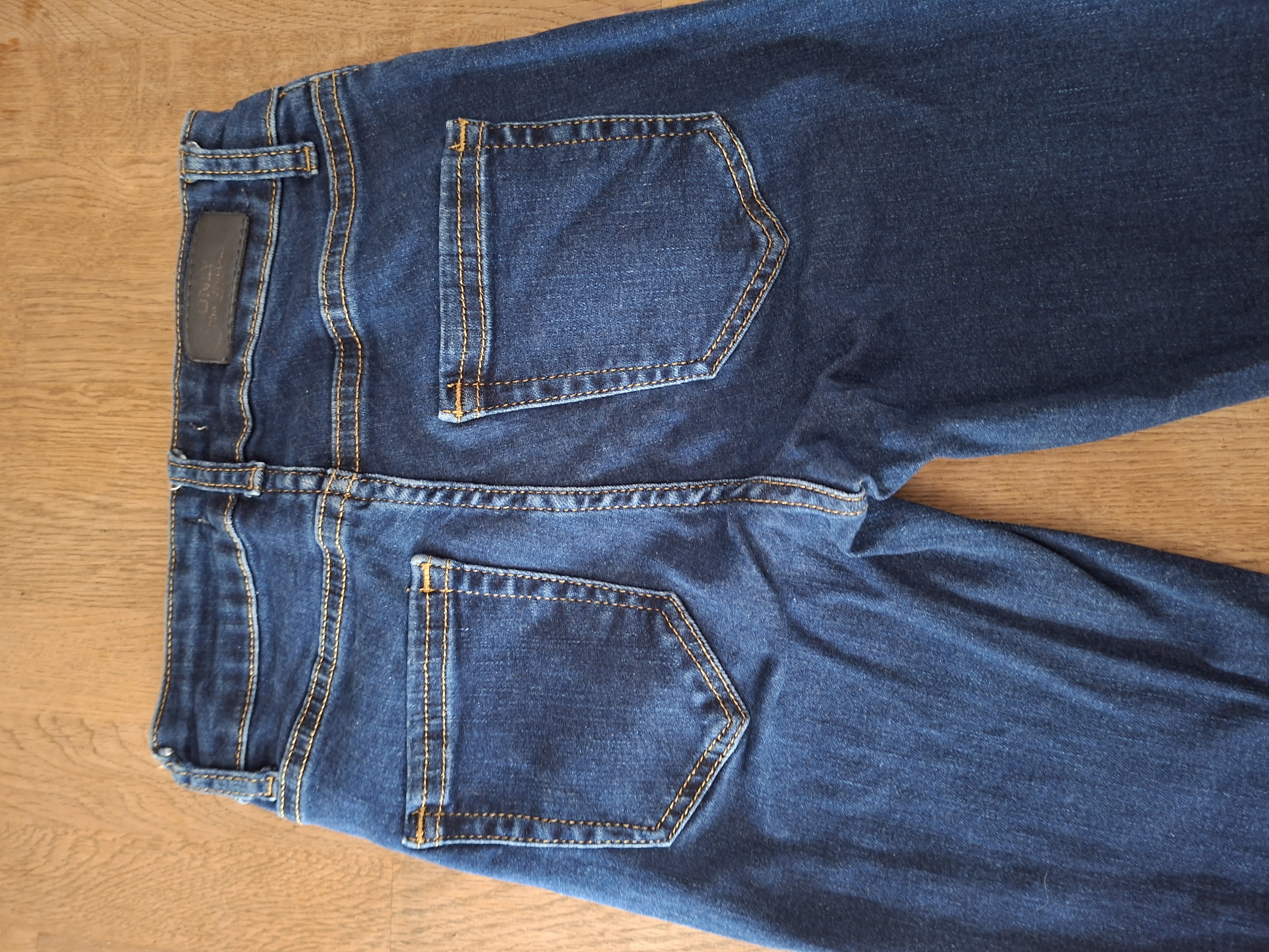 Only slim fit spijkerbroek donkerblauw