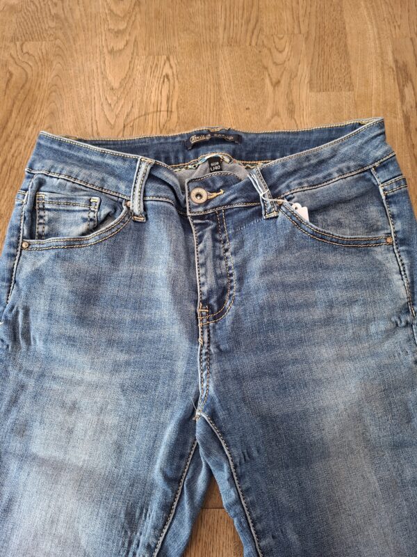 Toxik3 slim fit spijkerbroek middenblauw