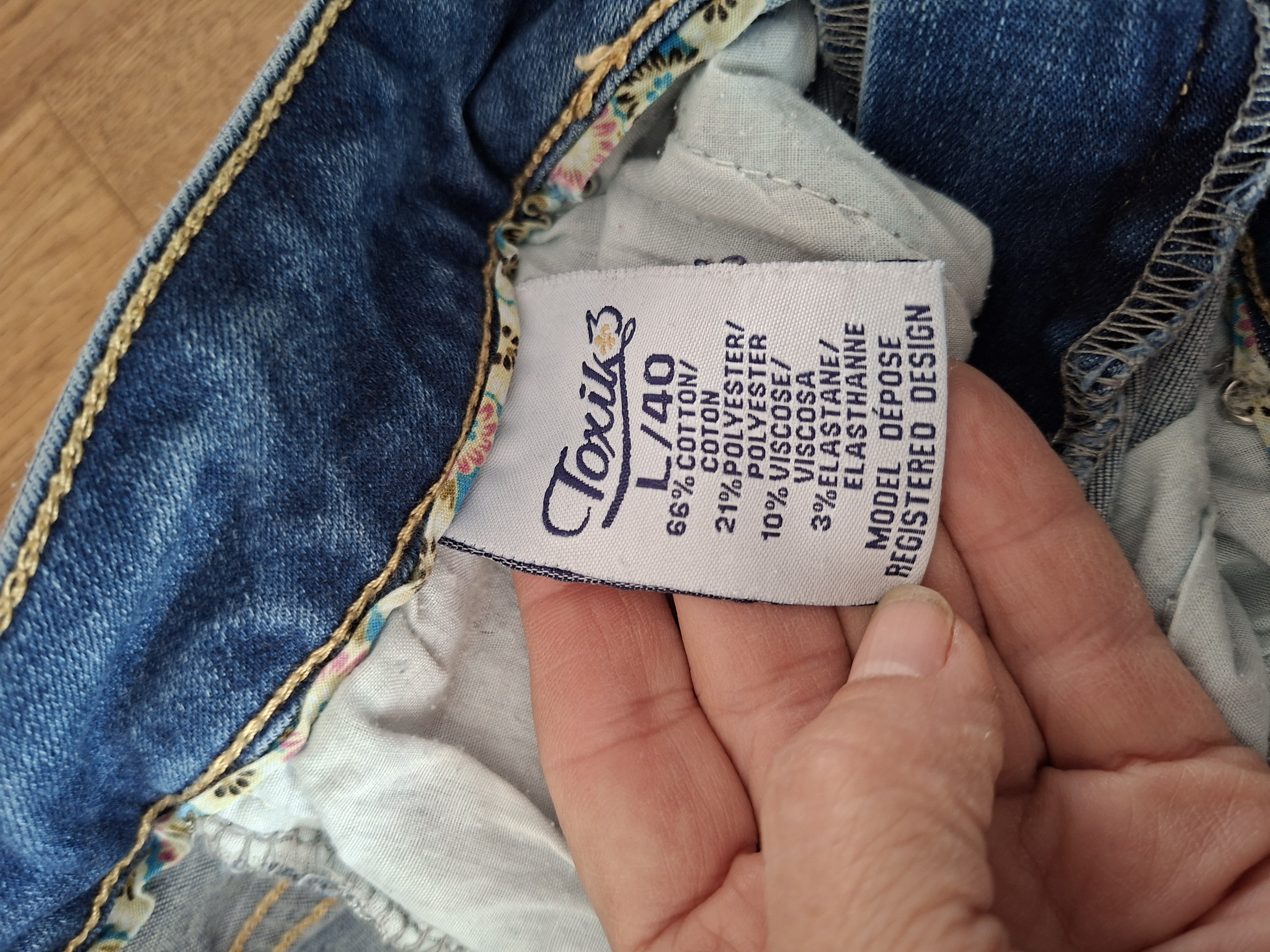 Toxik3 slim fit spijkerbroek middenblauw