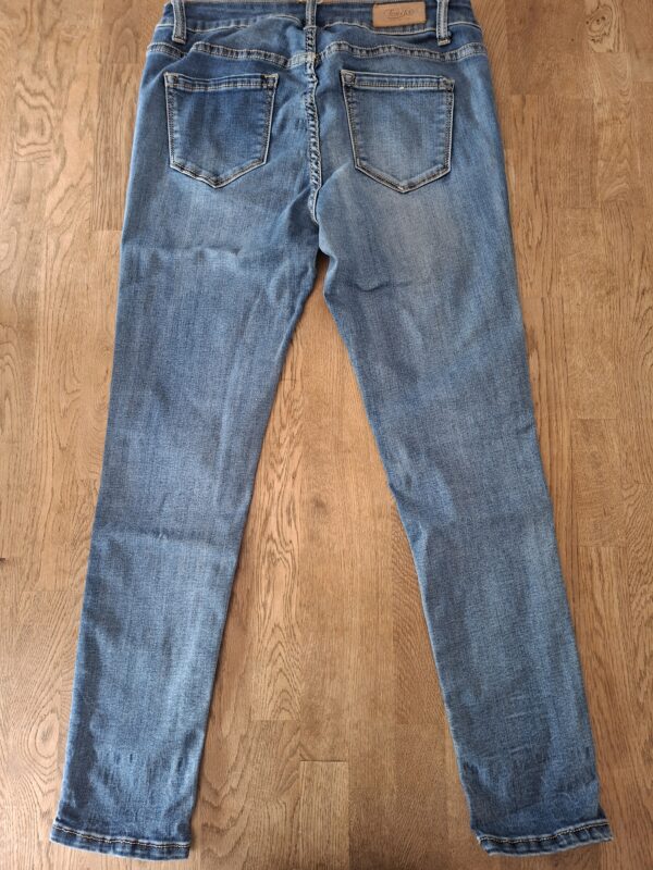Toxik3 slim fit spijkerbroek middenblauw