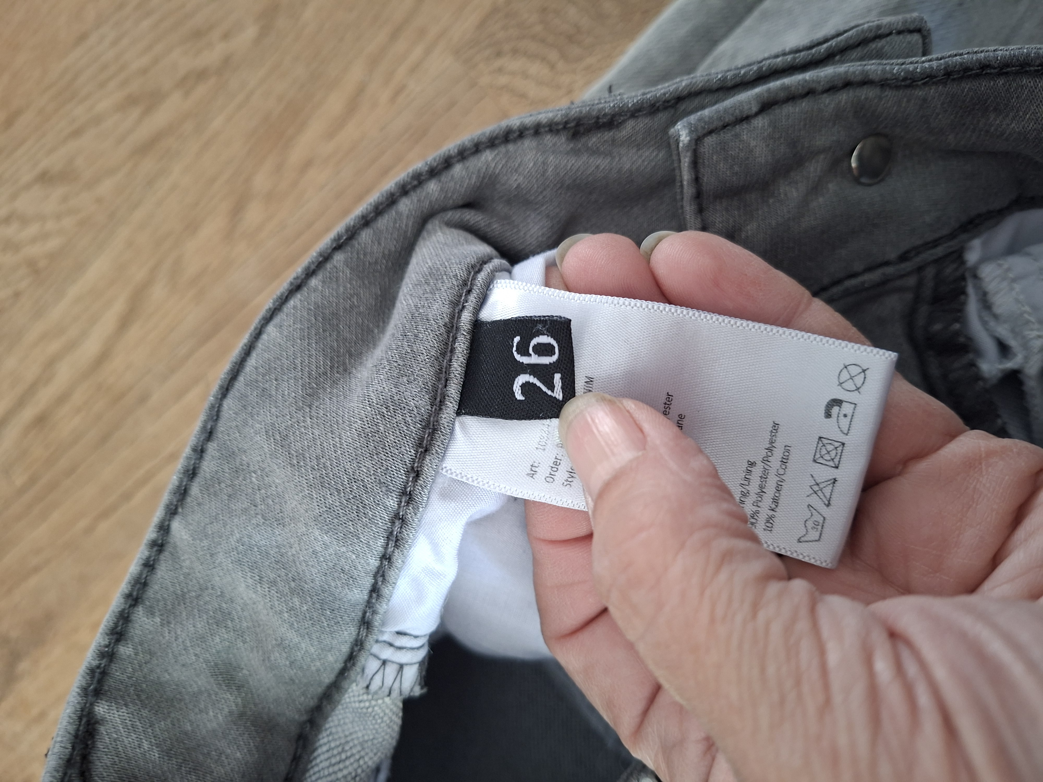 Eksept Senna Denim skinny spijkerbroek grijs W26
