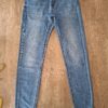 Stradivarius skinny super high waist spijkerbroek lichtblauw maat 36