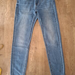 Stradivarius skinny super high waist spijkerbroek lichtblauw maat 36