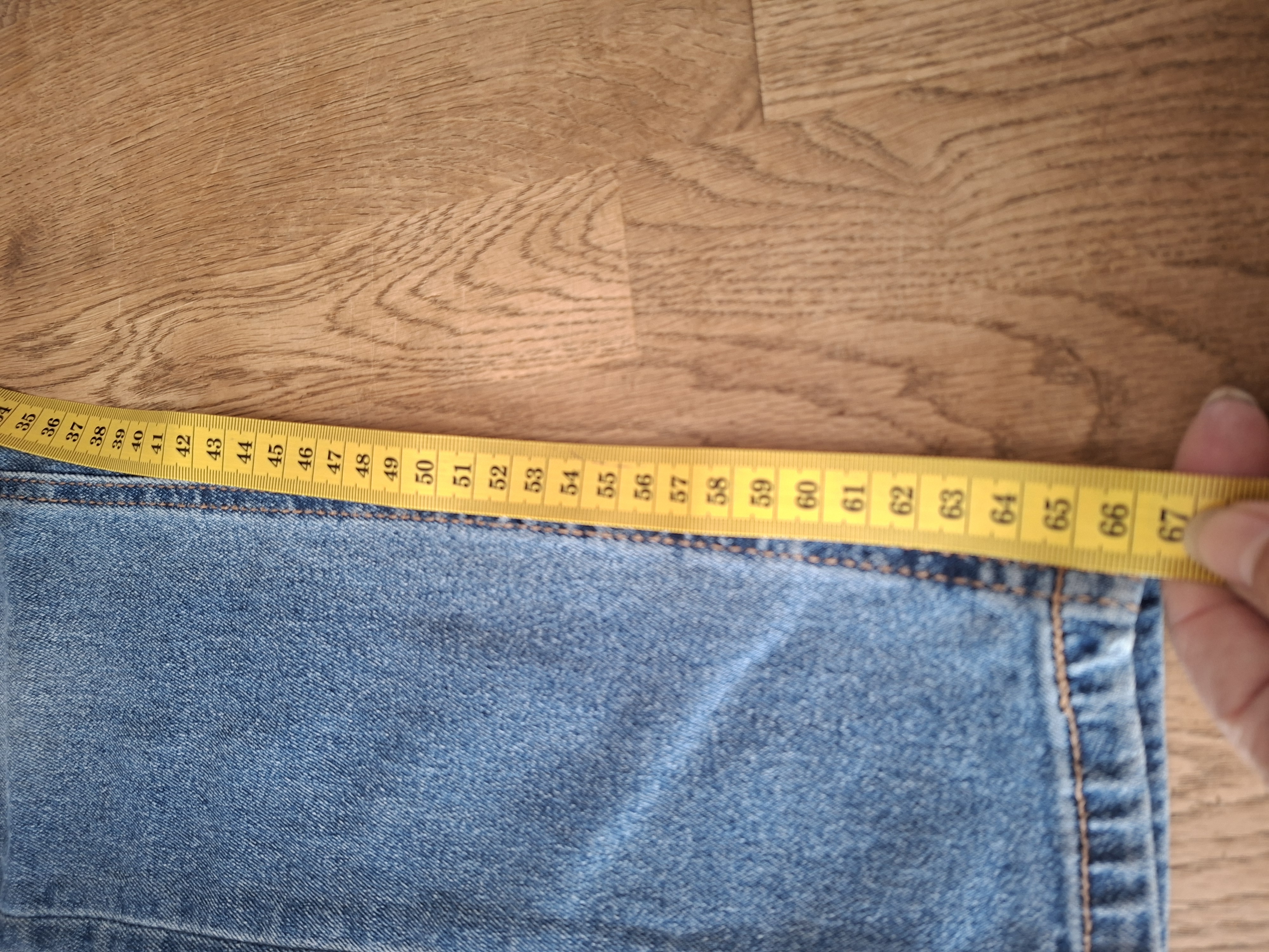 Stradivarius skinny super high waist spijkerbroek lichtblauw maat 36