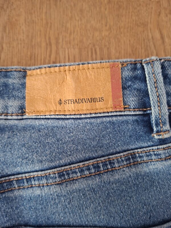 Stradivarius skinny super high waist spijkerbroek lichtblauw maat 36