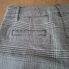 Drôle de Copine Paris geruite broek zwart wit tapered maat M