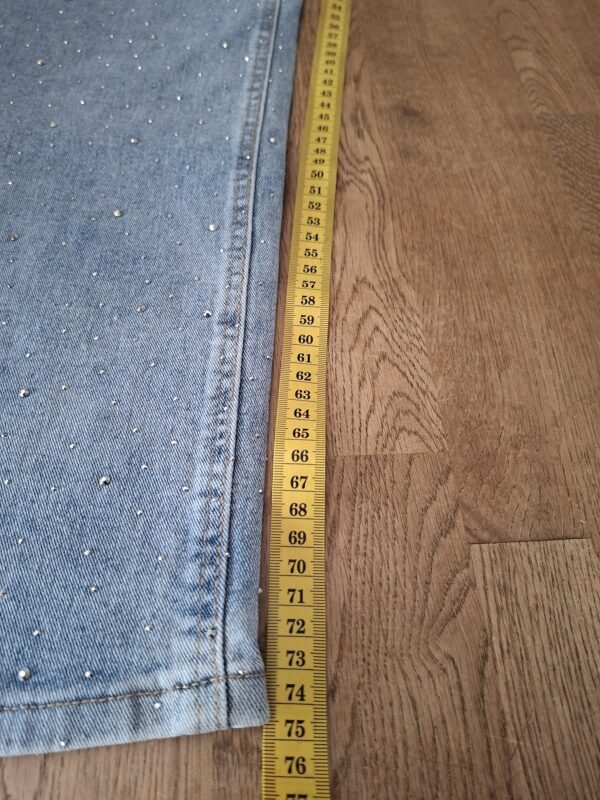 See See Paris wide leg spijkerbroek lichtblauw met strass maat 36