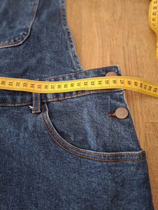 Twintip denim salopette middenblauw maat L