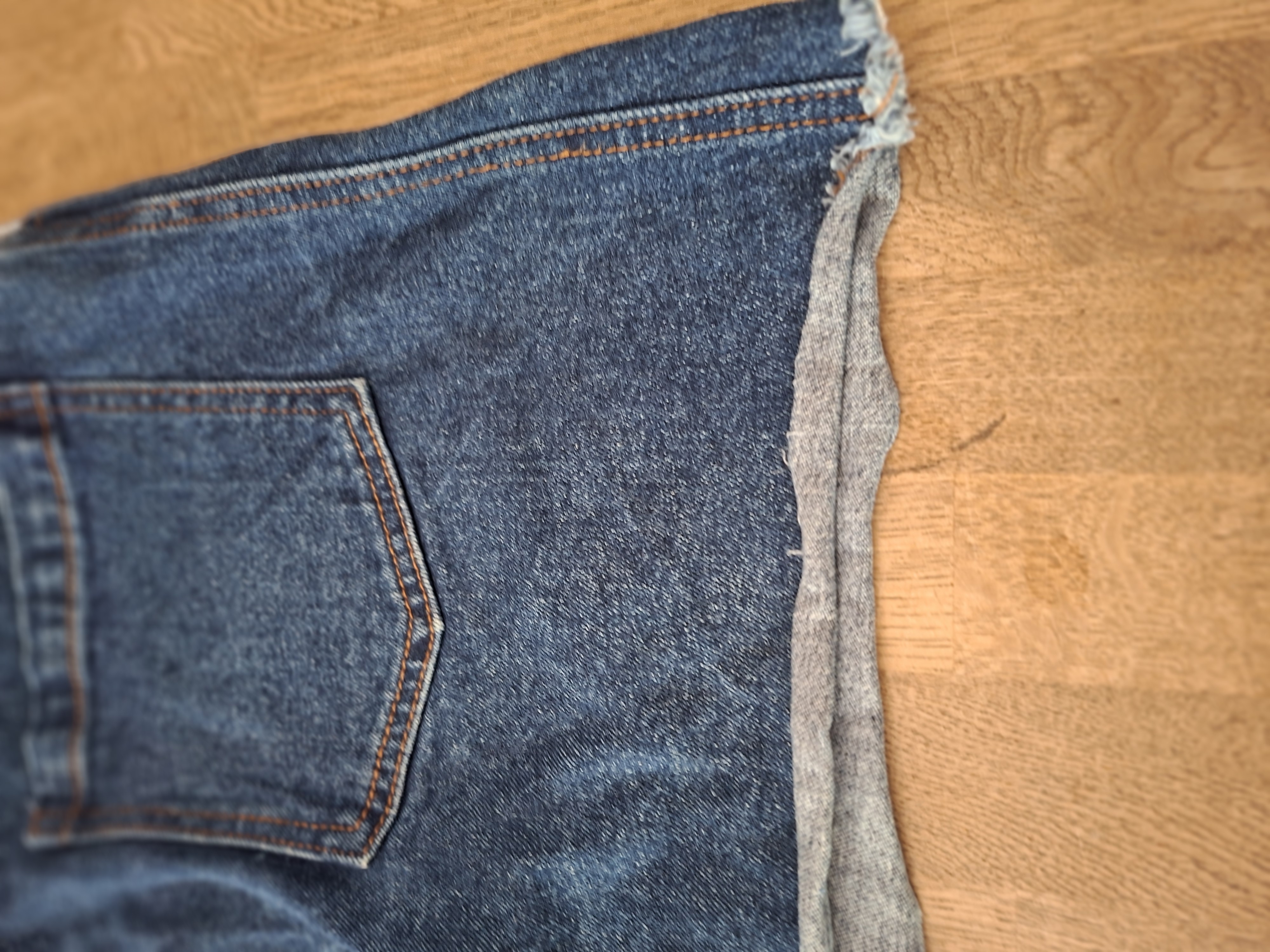 Twintip denim salopette middenblauw maat L