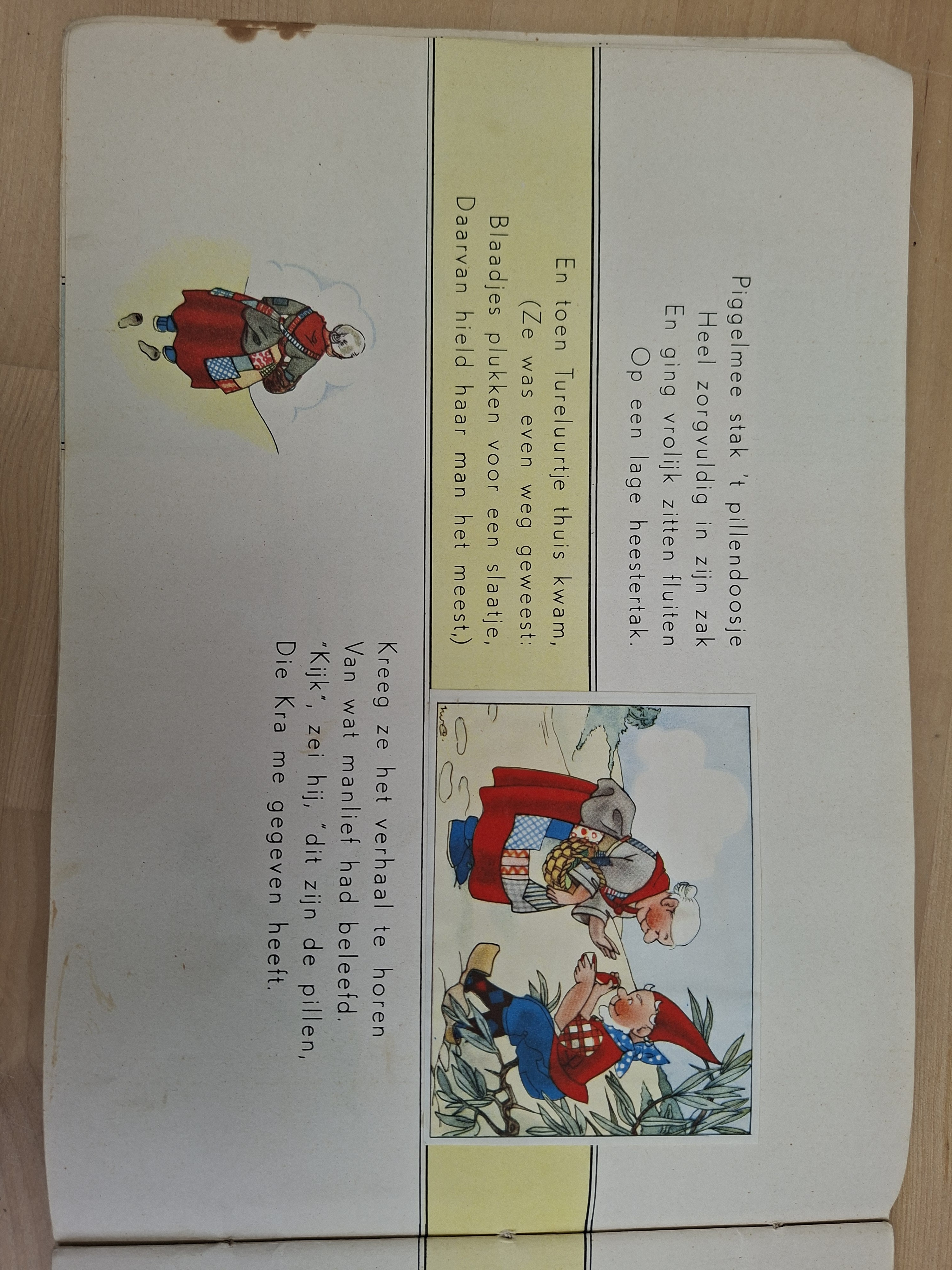 Piggelmee groeit en wordt weer klein vintage kinderboek Nans van Leeuwen jaren 50