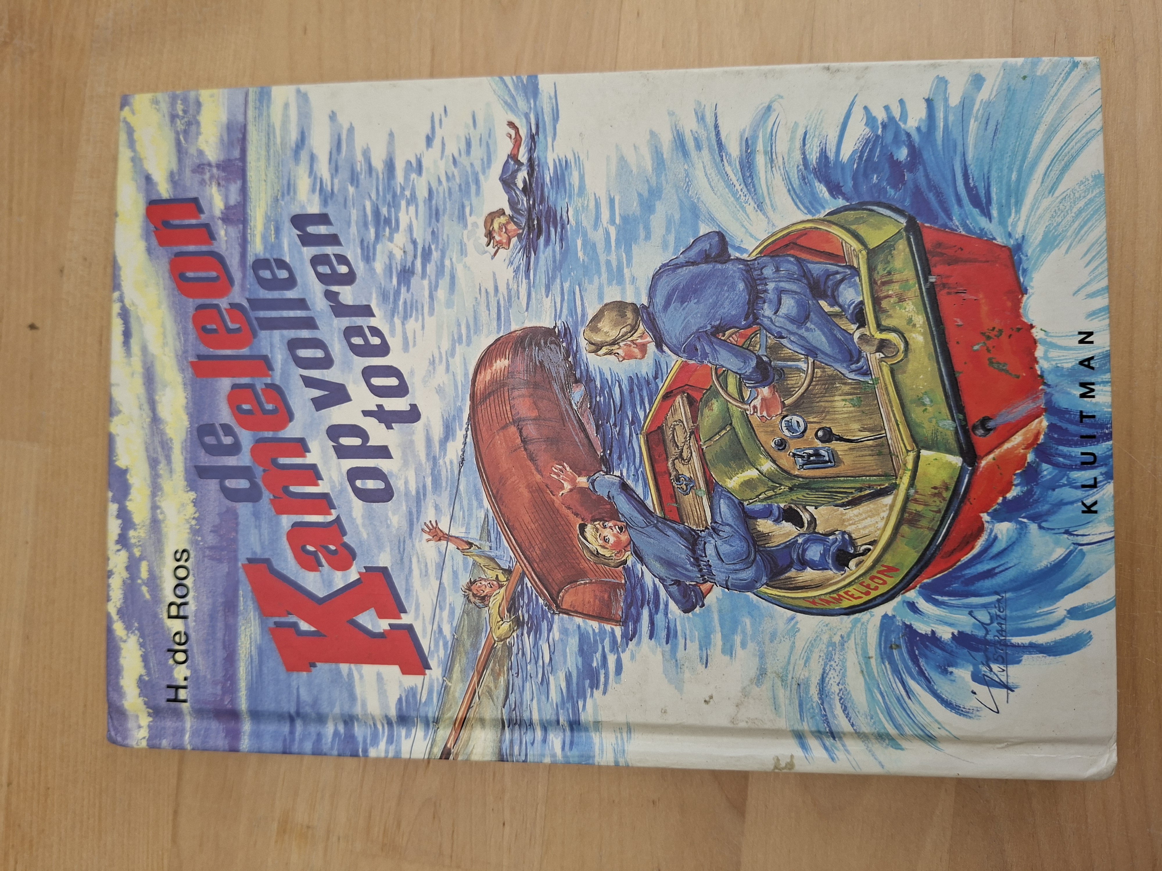 De Kameleon op volle toeren H. de Roos Kluitman hardcover kinderboek nostalgie
