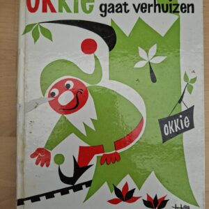 Okkie gaat verhuizen Leonard Roggeveen vintage hardcover kinderboek jaren 50-60