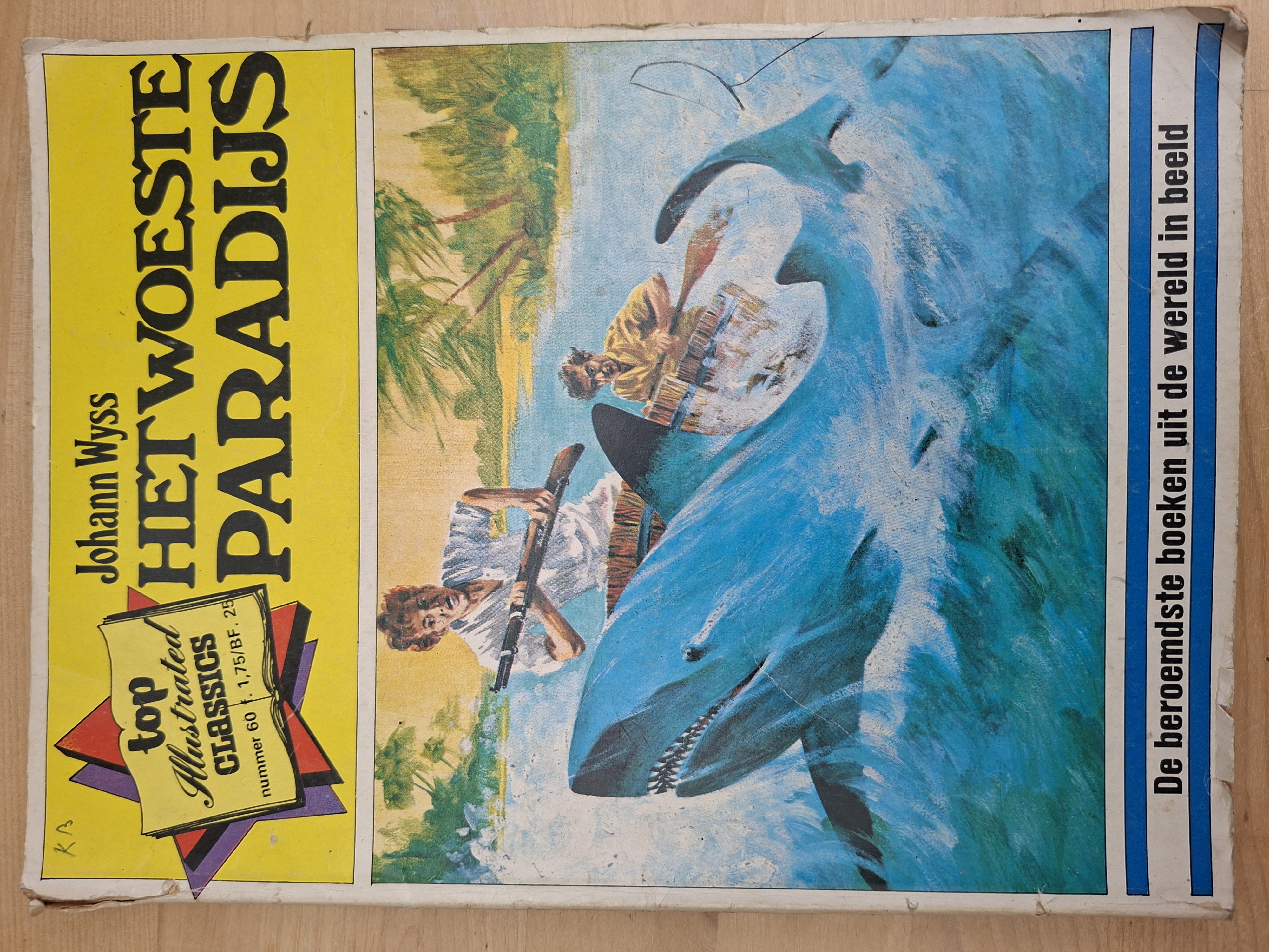 Het woeste paradijs Johann Wyss Top Illustrated Classics nr 60 vintage stripboek jaren 70