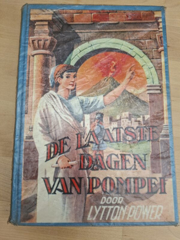 De laatste dagen van Pompei Lytton-Romer vintage hardcover boek jaren 40-50