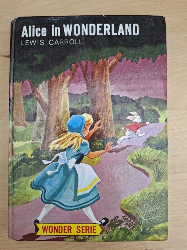 Alice in Wonderland Lewis Carroll Wonder Serie vintage hardcover kinderboek jaren 60