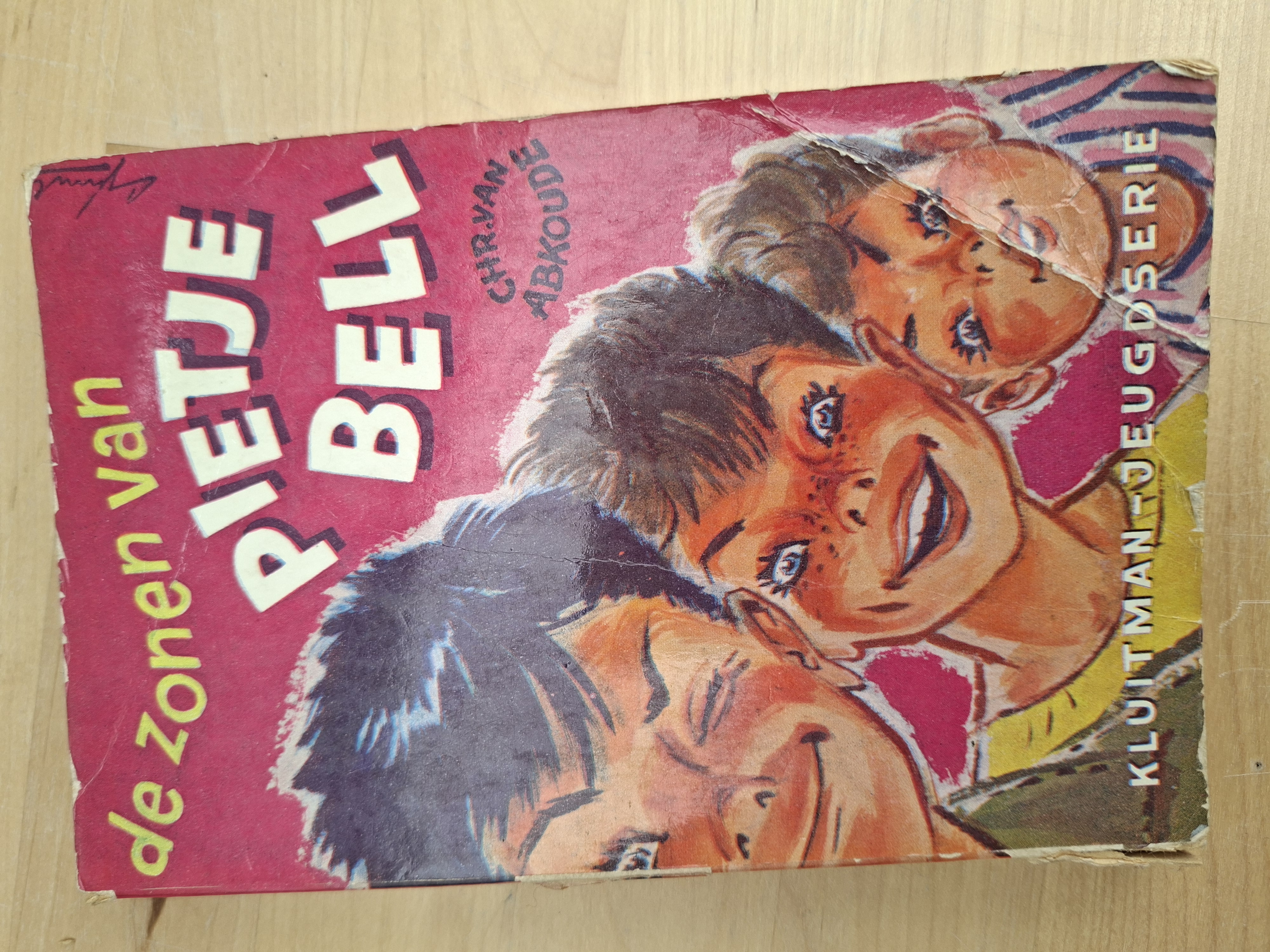 De zonen van Pietje Bell Chr. van Abkoude Kluitman Jeugdserie vintage kinderboek jaren 60