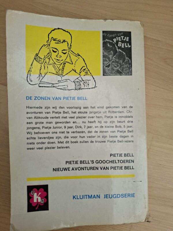 De zonen van Pietje Bell Chr. van Abkoude Kluitman Jeugdserie vintage kinderboek jaren 60