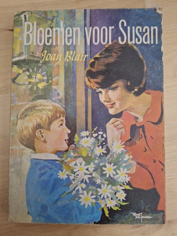 Bloemen voor Susan Joan Blair Saffier-reeks nr 32 Spaarnestad vintage kinderboek jaren 60