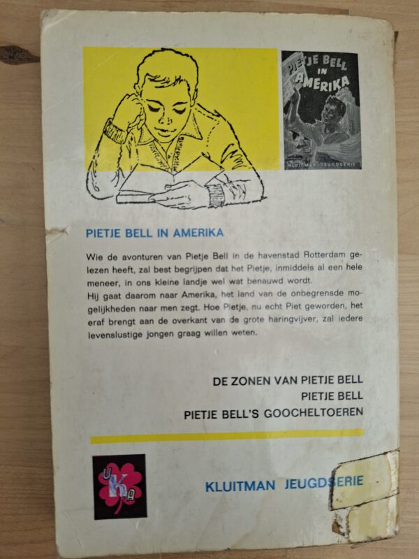 Pietje Bell in Amerika Chr. van Abkoude Kluitman Jeugdserie vintage kinderboek jaren 60