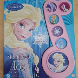 Disney Frozen Laat het los geluidenboek Play-a-Song Pi Kids 6 geluidsknoppen karton