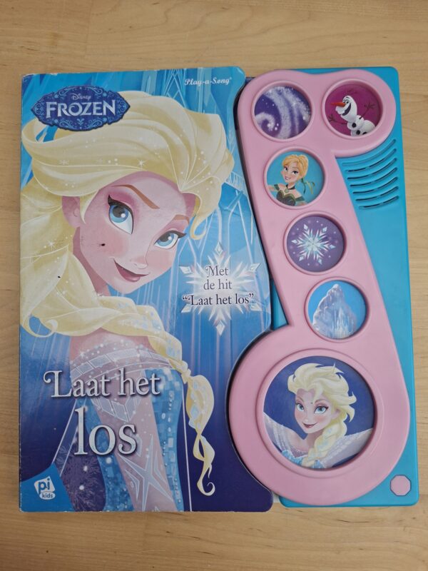 Disney Frozen Laat het los geluidenboek Play-a-Song Pi Kids 6 geluidsknoppen karton
