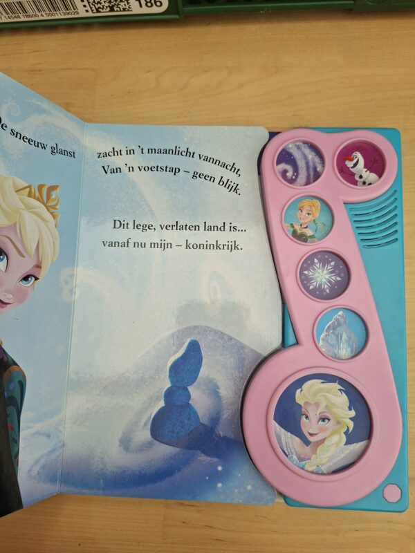 Disney Frozen Laat het los geluidenboek Play-a-Song Pi Kids 6 geluidsknoppen karton