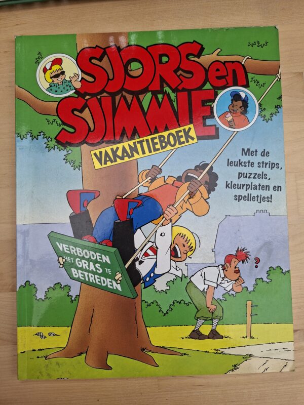 Sjors en Sjimmie vakantieboek strips puzzels kleurplaten spelletjes softcover