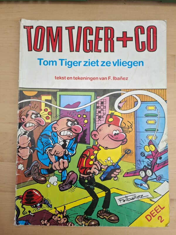 Tom Tiger en Co deel 2 Tom Tiger ziet ze vliegen F Ibanez softcover stripboek