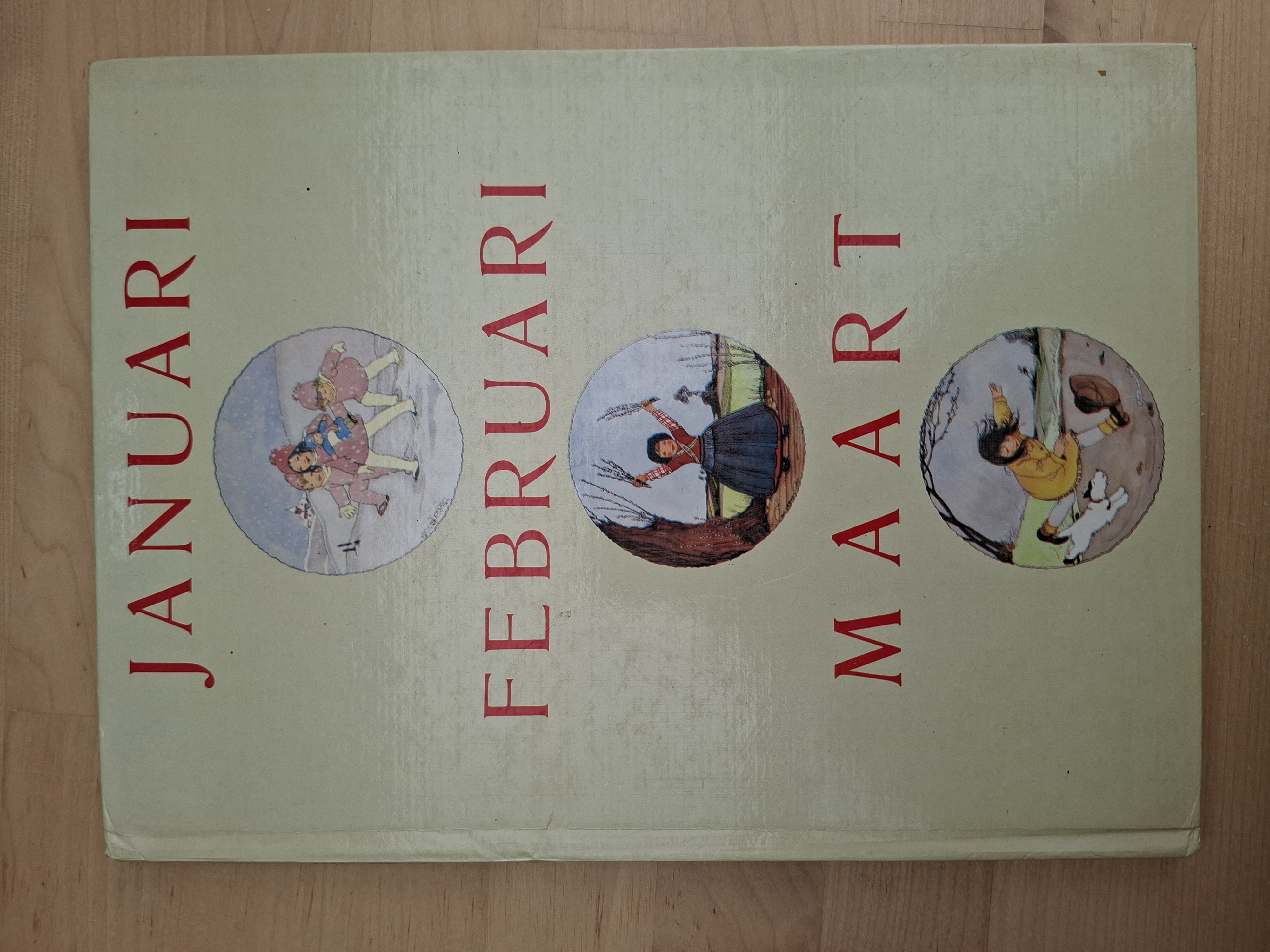 Januari Februari Maart Rie Cramer Van Goor Zonen vintage versjesboek hardcover