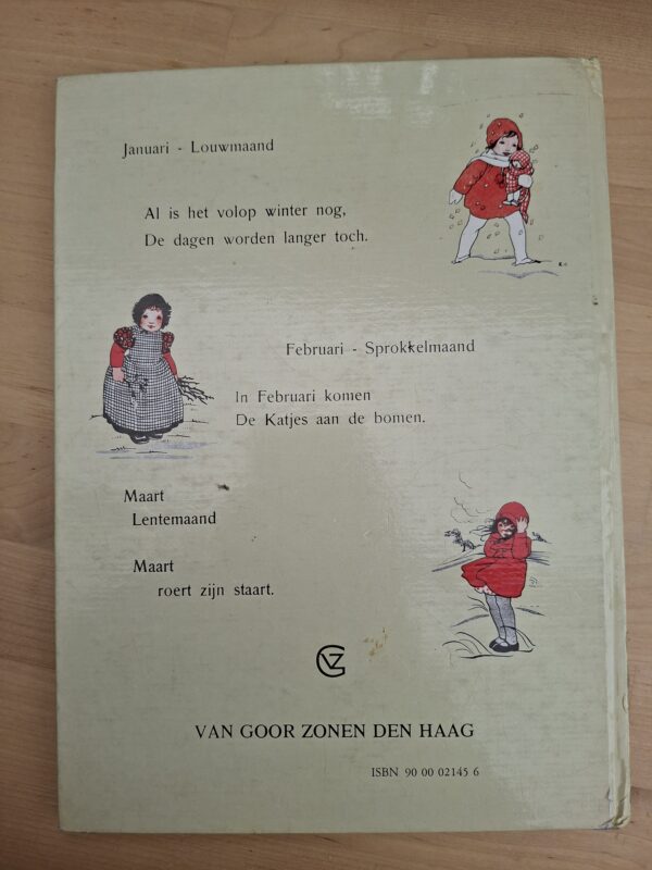 Januari Februari Maart Rie Cramer Van Goor Zonen vintage versjesboek hardcover