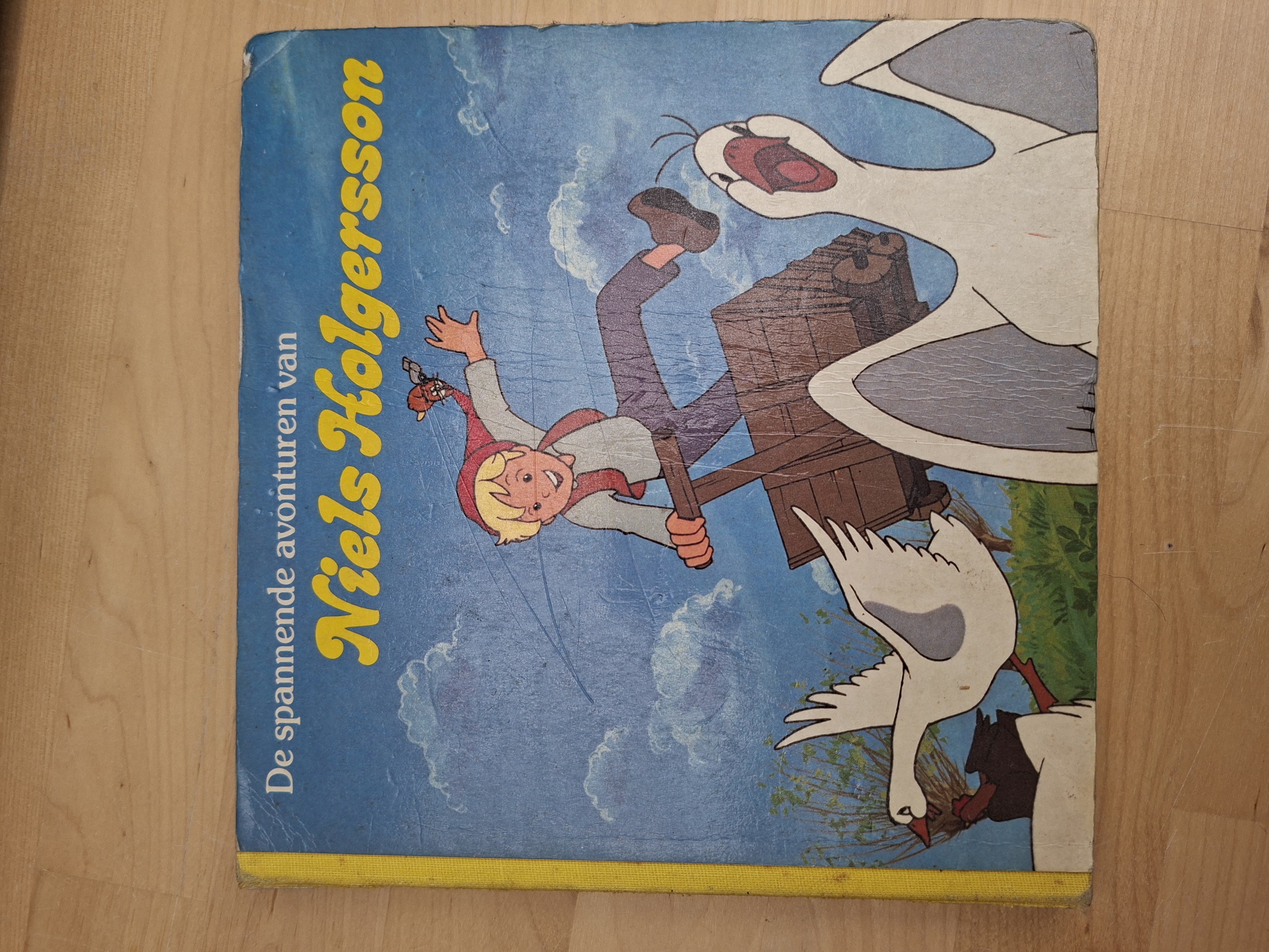 De spannende avonturen van Niels Holgersson ECI Vianen kartonnen prentenboek jaren 80