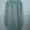 Cotton Club gebreide jurk donkergroen olijfachtig mock neck pofmouwen maat XS