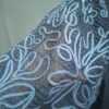 MS Mode t-shirt donkerblauw met kant mouwen en borduursel maat 3XL