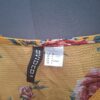 H&M Divided top geel met rozenprint en volant maat 36