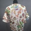 H&M blouse wit met tropische print en dubbele volantmouwen maat 36