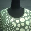 Ulla Popken t-shirt olijfgroen met stippenprint maat 50/52