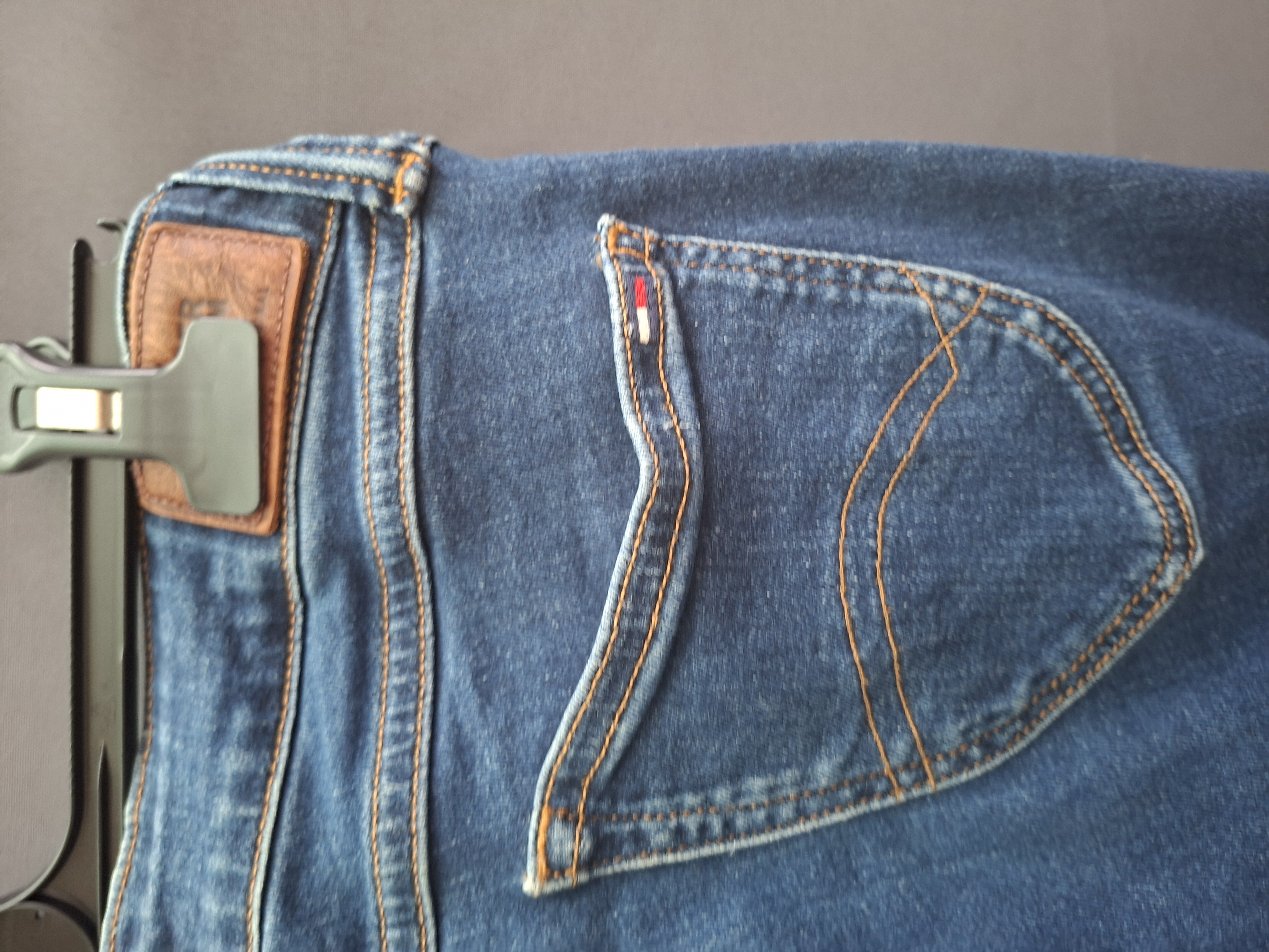Tommy Hilfiger Rome Straight jeans donkerblauw W27/L32