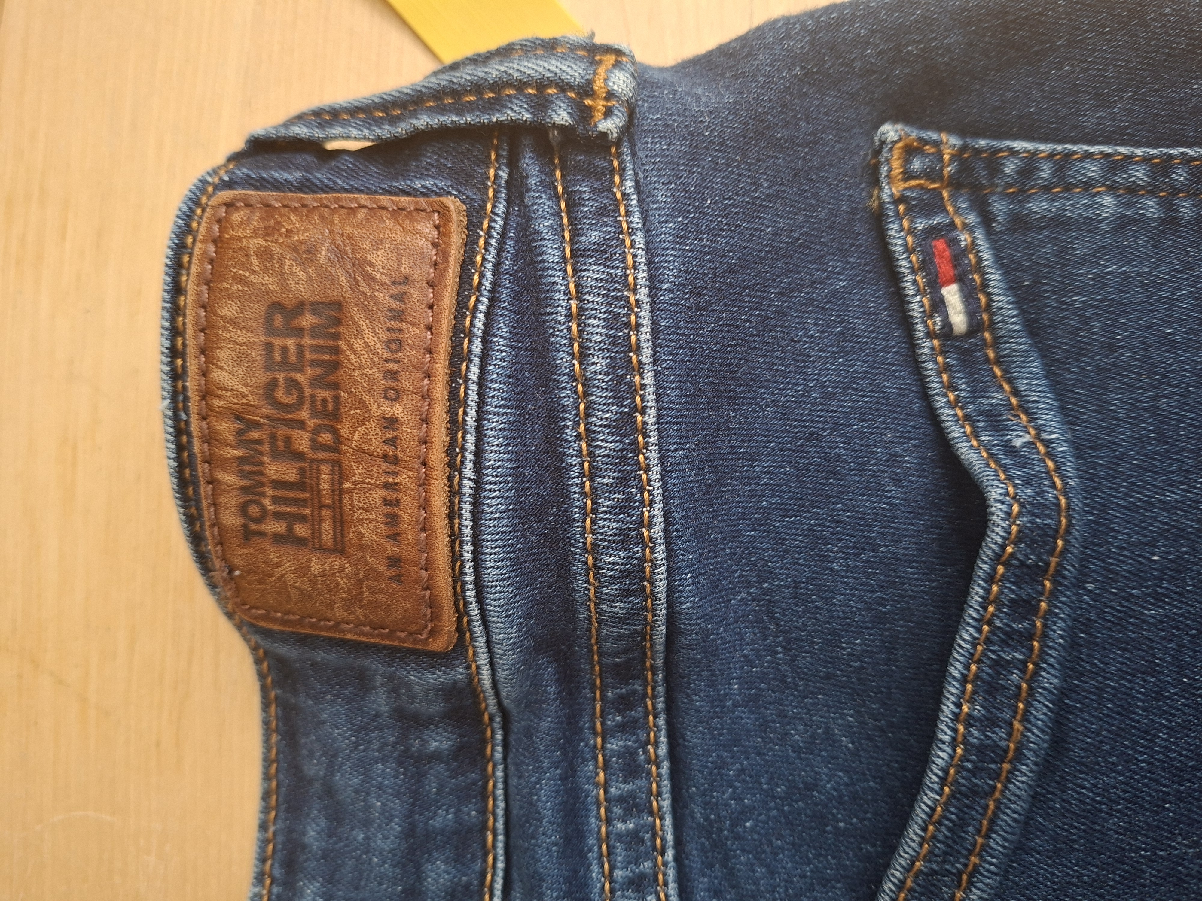 Tommy Hilfiger Rome Straight jeans donkerblauw W27/L32