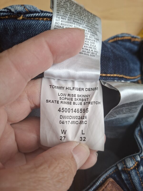 Tommy Hilfiger Rome Straight jeans donkerblauw W27/L32