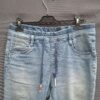 Jewelly jogger jeans lichtblauw elastische tailleband slim fit maat M/38