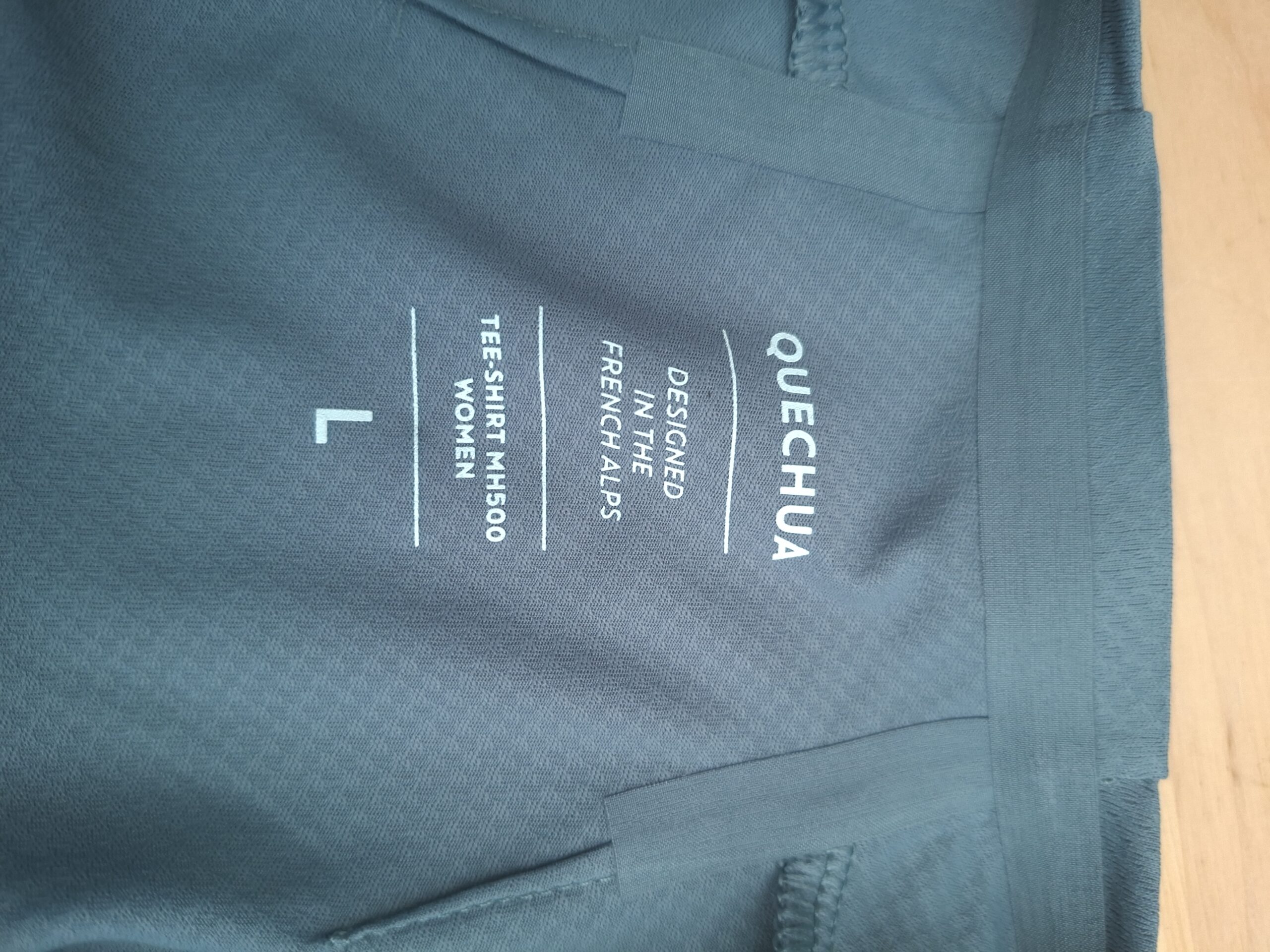 Quechua MH500 wandel t-shirt olijfgroen Summit Xplo print dames maat L