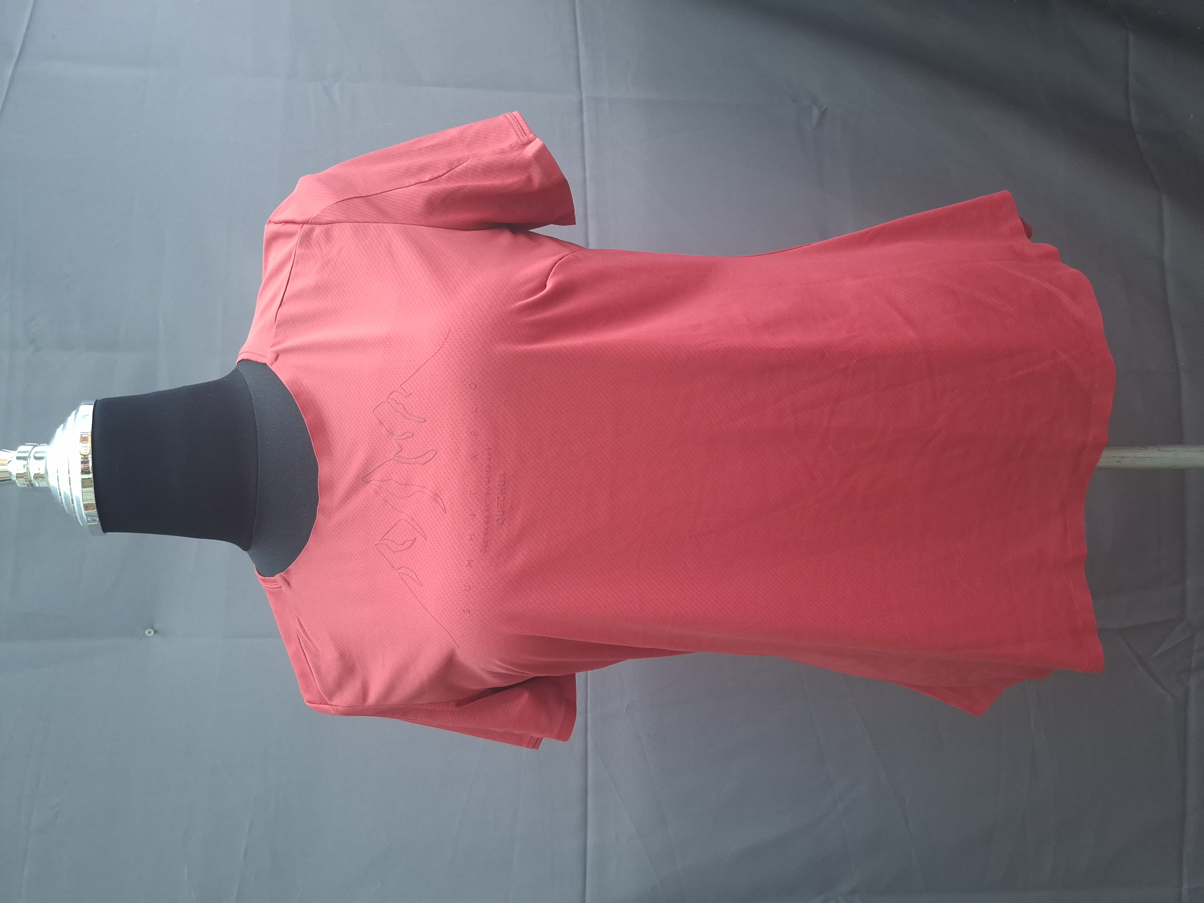 Quechua MH500 wandel t-shirt wijnrood Summit Xplo print dames maat L